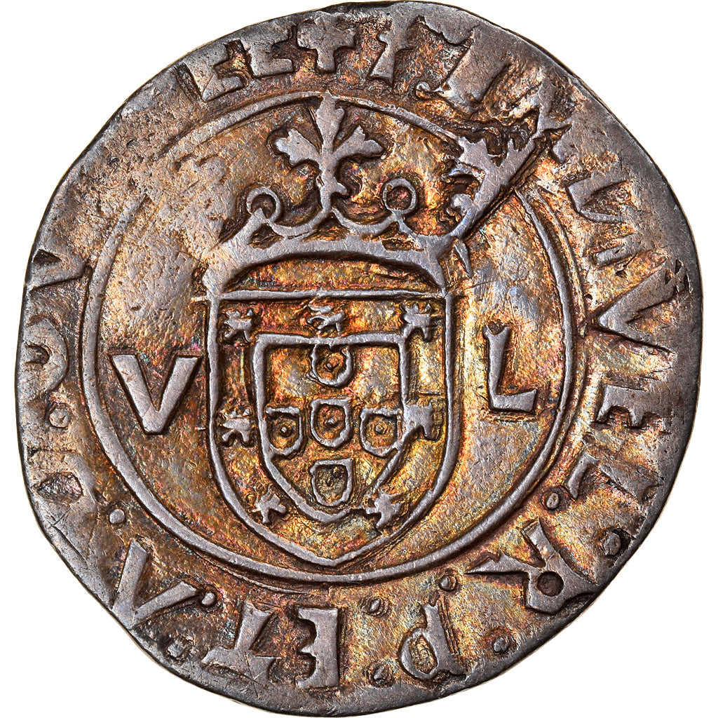 Coin, Portugal, Manuel I, Tostao, 1495-1521, Lisbon, AU(50-53), Silver
