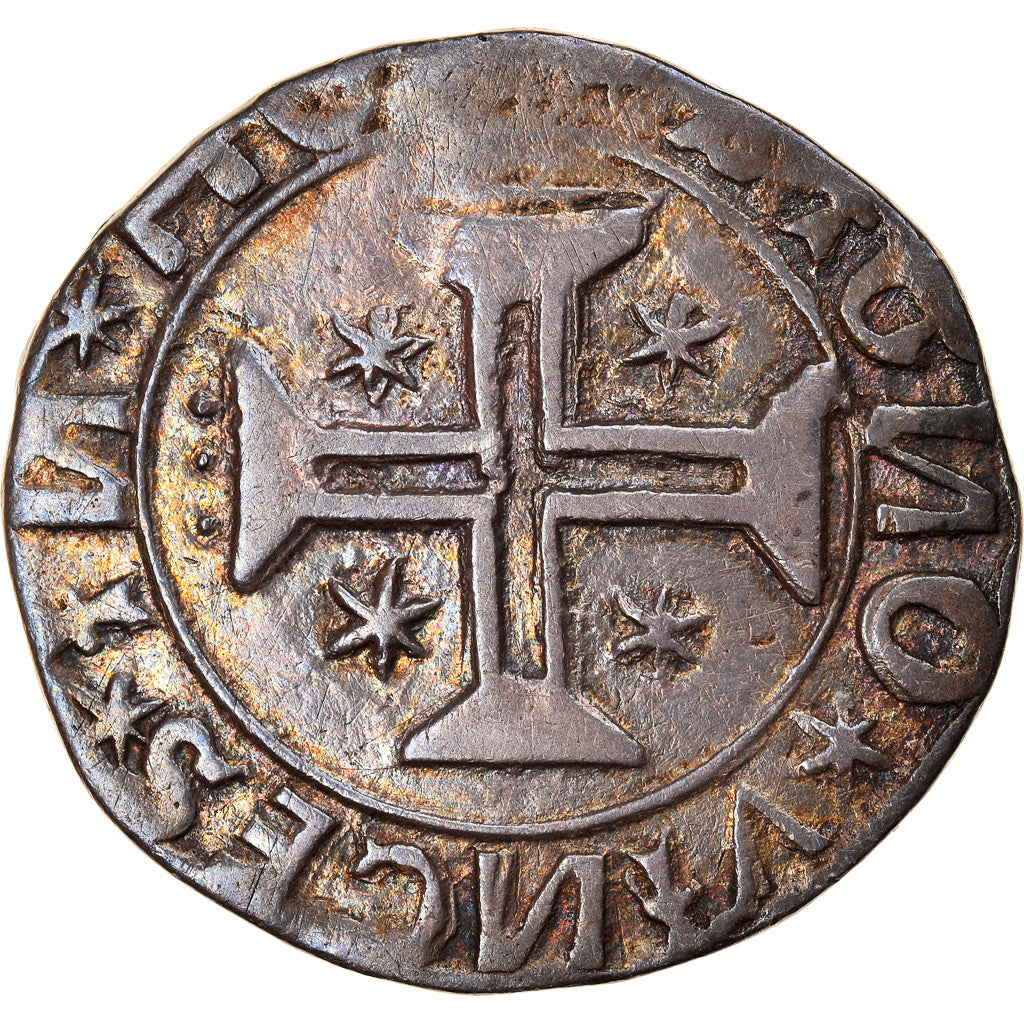 Coin, Portugal, Manuel I, Tostao, 1495-1521, Lisbon, AU(50-53), Silver