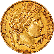 Coin, France, Cérès, 20 Francs, 1850, Paris, EF(40-45), Gold, KM:762