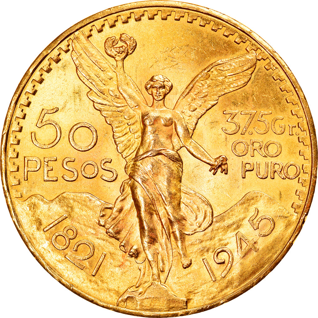 Monnaie, Mexique, 50 Pesos, 1945, Mexico City, SUP, Or, KM:481