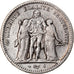 Moneda, Francia, Hercule, 5 Francs, 1849, Bordeaux, BC+, Plata, KM:756.4
