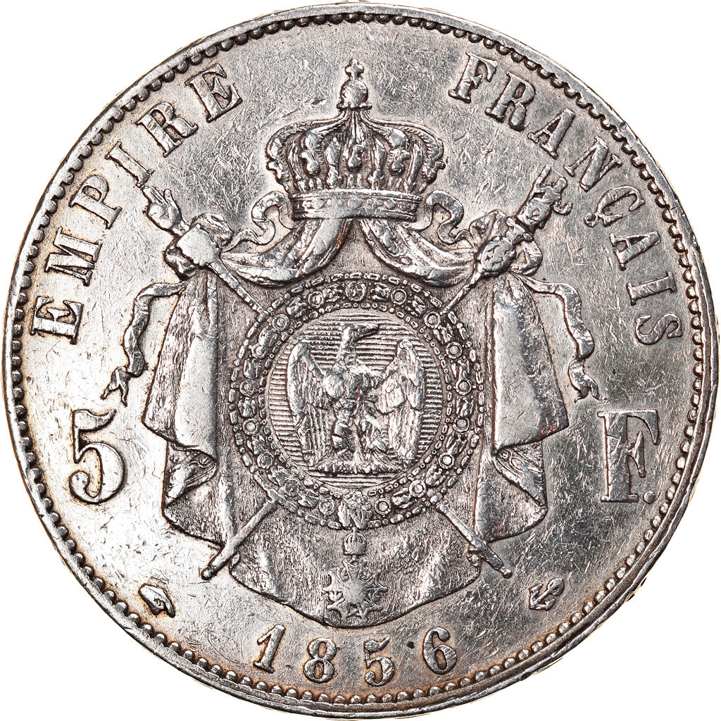 Coin, France, Napoleon III, Napoléon III, 5 Francs, 1856, Paris, VF(30-35)