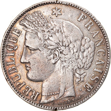 Coin, France, Cérès, 5 Francs, 1871, Bordeaux, VF(30-35), Silver, KM:818.2