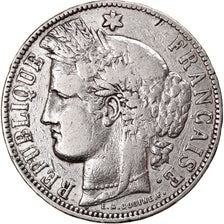Coin, France, Cérès, 5 Francs, 1871, Bordeaux, VF(20-25), Silver, KM:818.2