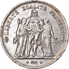 Coin, France, Hercule, 5 Francs, 1878, Bordeaux, VF(30-35), Silver, KM:820.2
