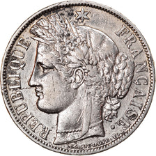 Moneta, Francia, Cérès, 5 Francs, 1870, Paris, MB+, Argento, KM:819