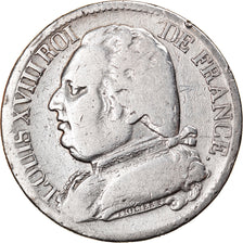 Moneda, Francia, Louis XVIII, Louis XVIII, 5 Francs, 1815, Bayonne, BC, Plata