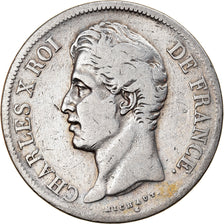 Münze, Frankreich, Charles X, 5 Francs, 1828, Lille, SGE+, Silber, KM:728.13