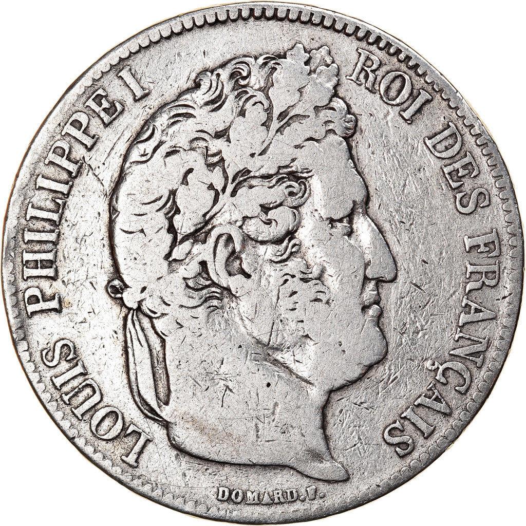 Coin, France, Louis-Philippe, 5 Francs, 1834, Bayonne, VF(20-25), Silver