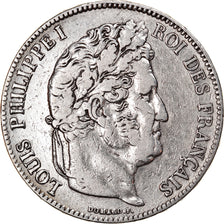 Coin, France, Louis-Philippe, 5 Francs, 1838, Bordeaux, VF(30-35), Silver