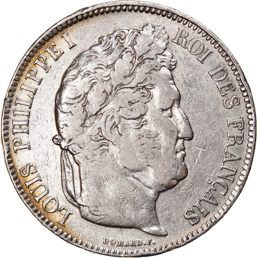 Coin, France, Louis-Philippe, 5 Francs, 1833, Perpignan, VF(20-25), Silver