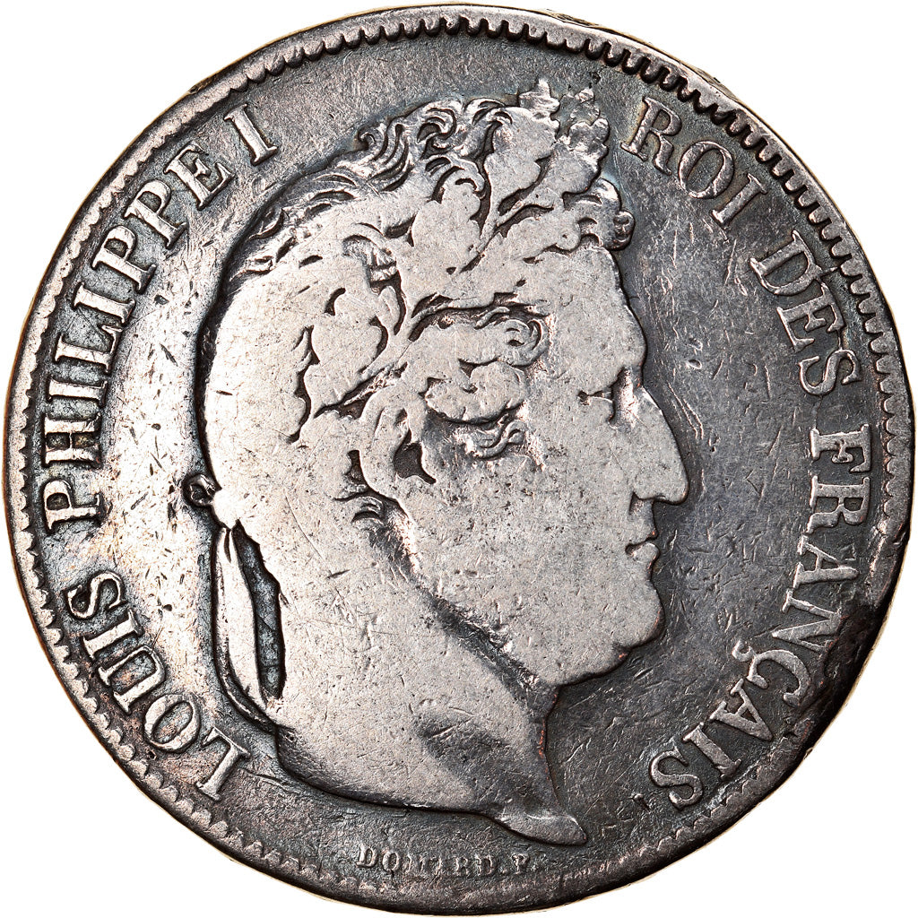 Coin, France, Louis-Philippe, 5 Francs, 1832, Perpignan, F(12-15), Silver