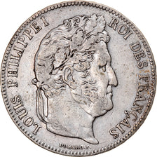 Coin, France, Louis-Philippe, 5 Francs, 1840, Lille, VF(30-35), Silver