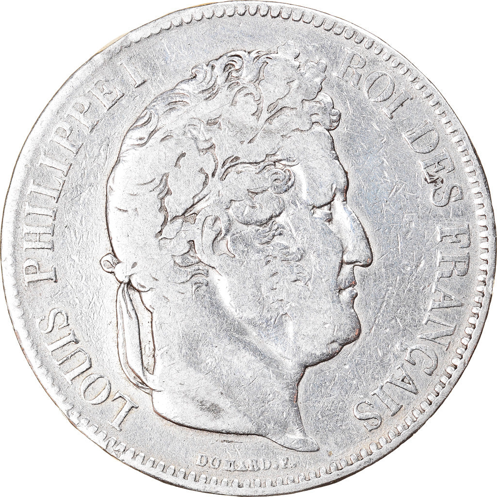 Coin, France, Louis-Philippe, 5 Francs, 1833, Bayonne, VF(20-25), Silver