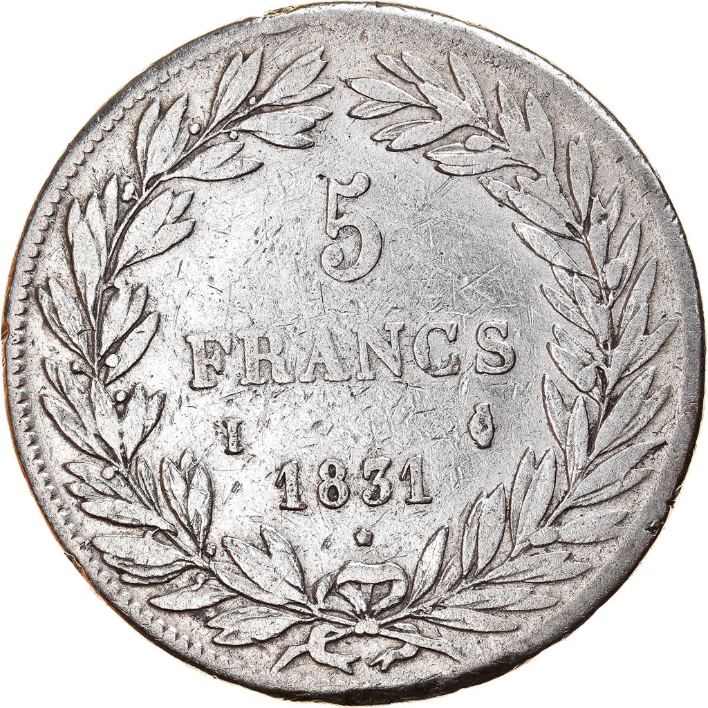 Münze, Frankreich, Louis-Philippe, 5 Francs, 1831, Limoges, SGE+, Silber