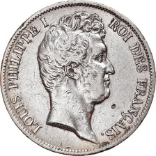 Münze, Frankreich, Louis-Philippe, 5 Francs, 1830, Paris, S+, Silber, KM:735.1