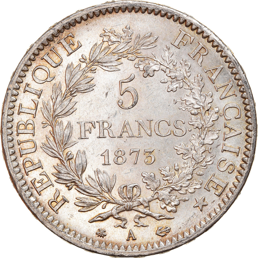 Coin, France, Hercule, 5 Francs, 1873, Paris, AU(55-58), Silver, KM:820.1