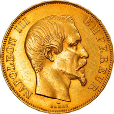Moneta, Francja, Napoleon III, Napoléon III, 50 Francs, 1858, Strasbourg
