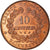Moneta, Francia, Cérès, 10 Centimes, 1898, Paris, SPL, Bronzo, KM:815.1