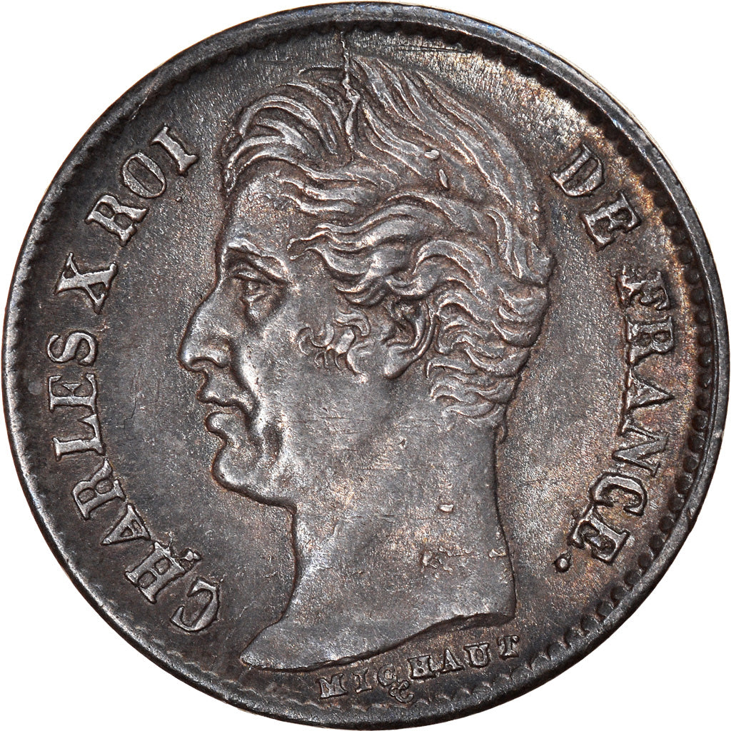 Coin, France, Charles X, 1/4 Franc, 1830, Paris, AU(50-53), Silver, KM:722.1
