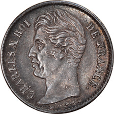 Coin, France, Charles X, 1/4 Franc, 1830, Paris, AU(50-53), Silver, KM:722.1