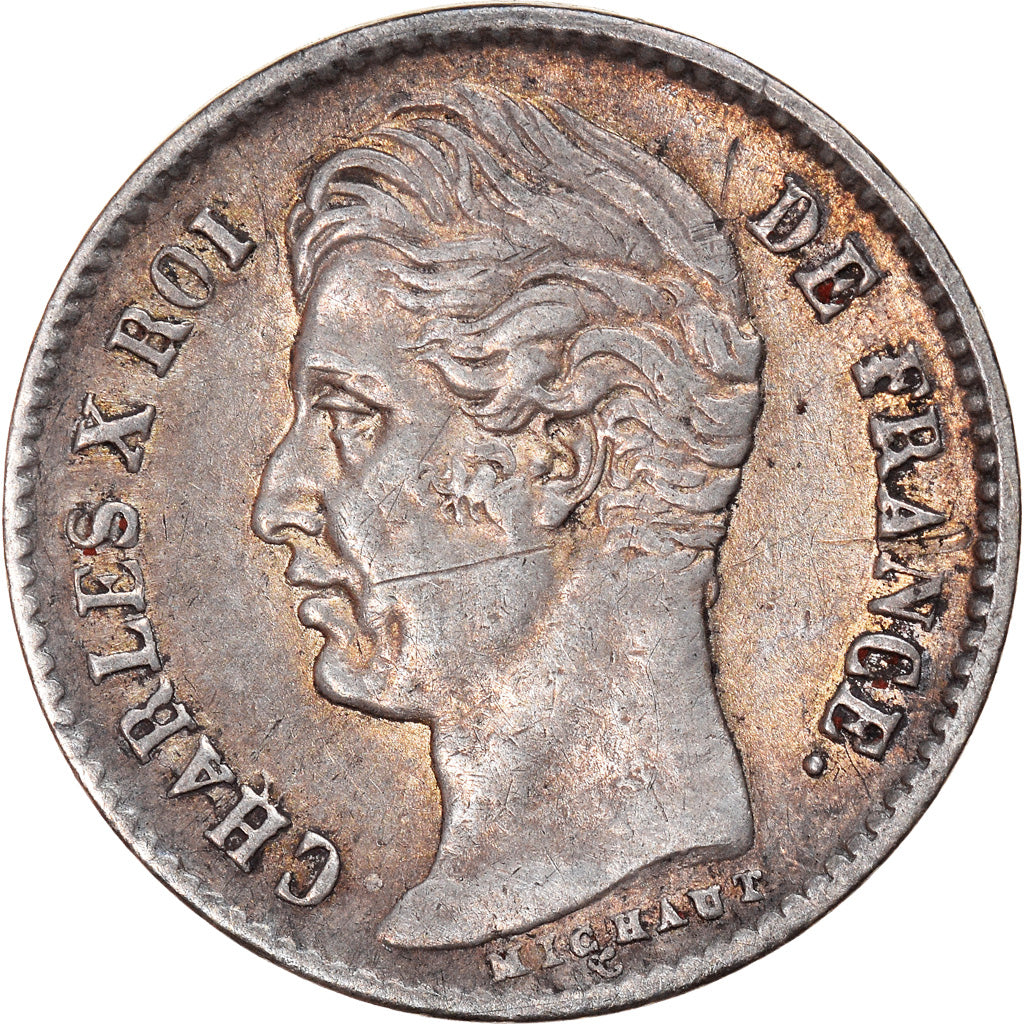Coin, France, Charles X, 1/4 Franc, 1830, Paris, EF(40-45), Silver, KM:722.1