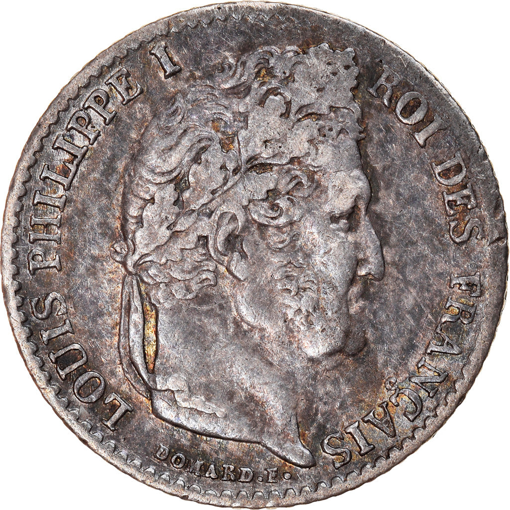 Coin, France, Louis-Philippe, 1/4 Franc, 1832, Paris, EF(40-45), Silver