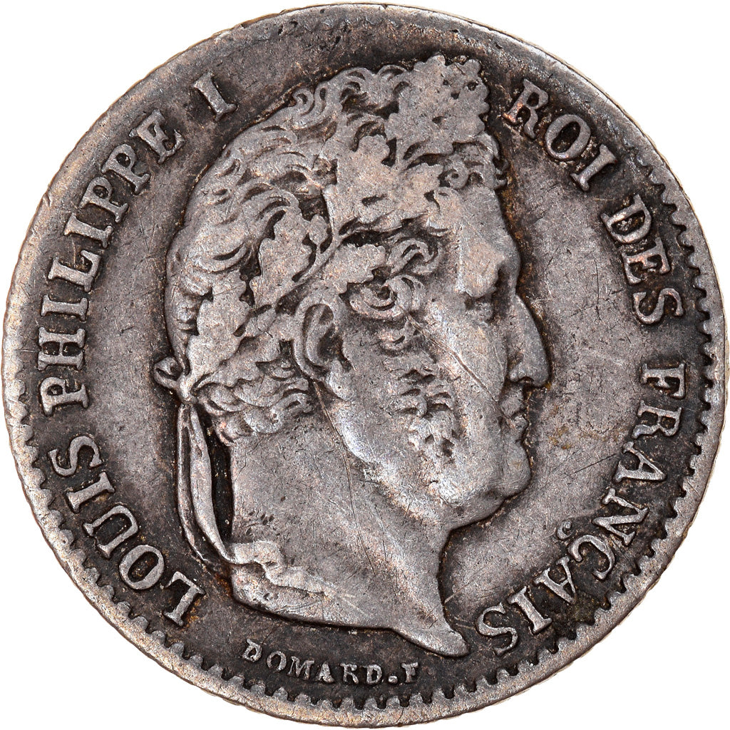 Munten, Frankrijk, Louis-Philippe, 1/4 Franc, 1832, Paris, FR+, Zilver