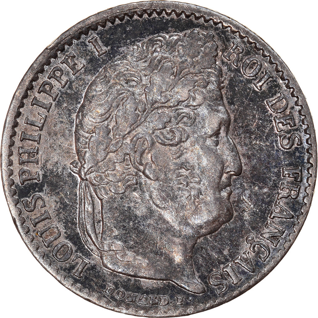 Munten, Frankrijk, Louis-Philippe, 1/4 Franc, 1833, Paris, ZF+, Zilver
