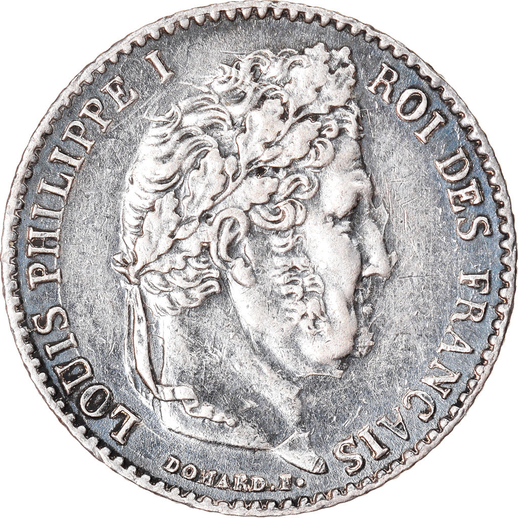 Coin, France, Louis-Philippe, 1/4 Franc, 1837, Paris, EF(40-45), Silver