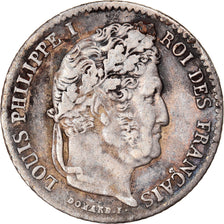Moneta, Francia, Louis-Philippe, 1/4 Franc, 1841, Paris, BB, Argento, KM:740.1