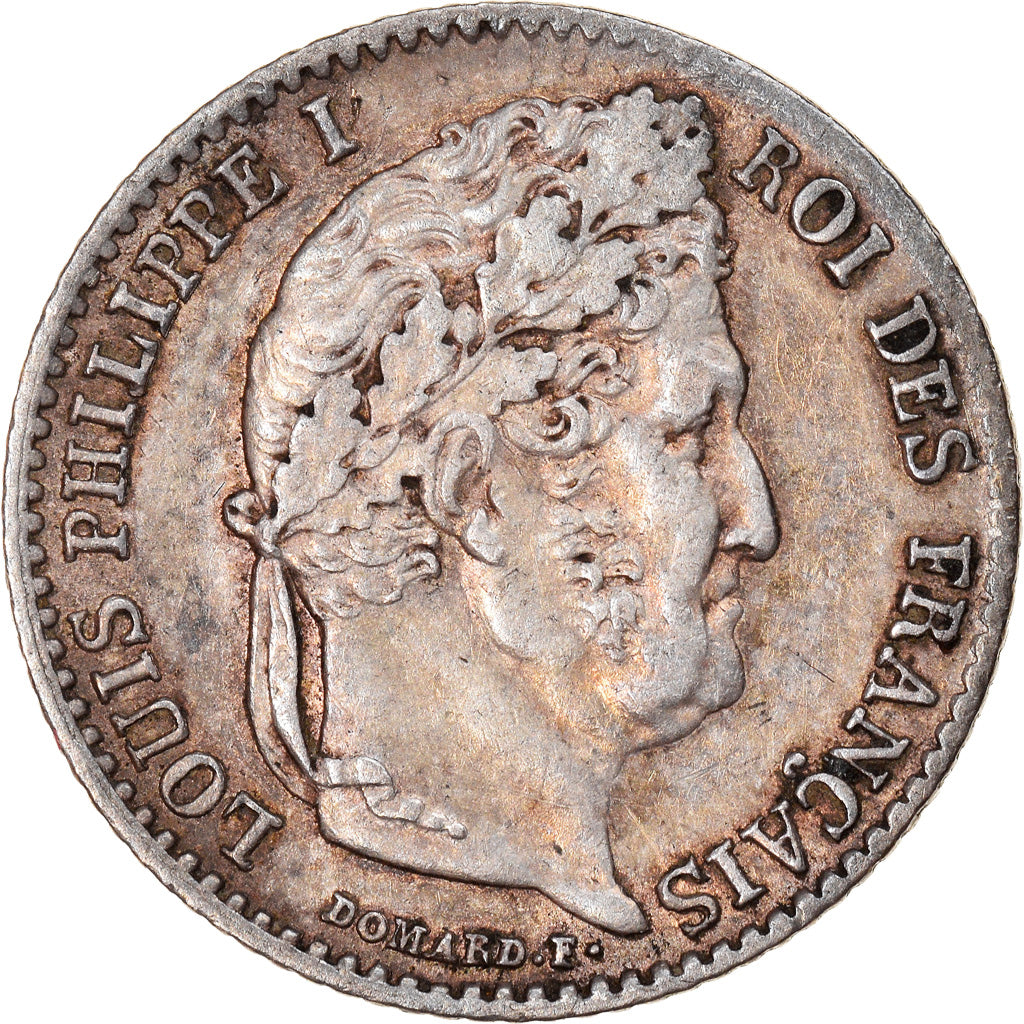 Coin, France, Louis-Philippe, 1/4 Franc, 1843, Rouen, EF(40-45), Silver
