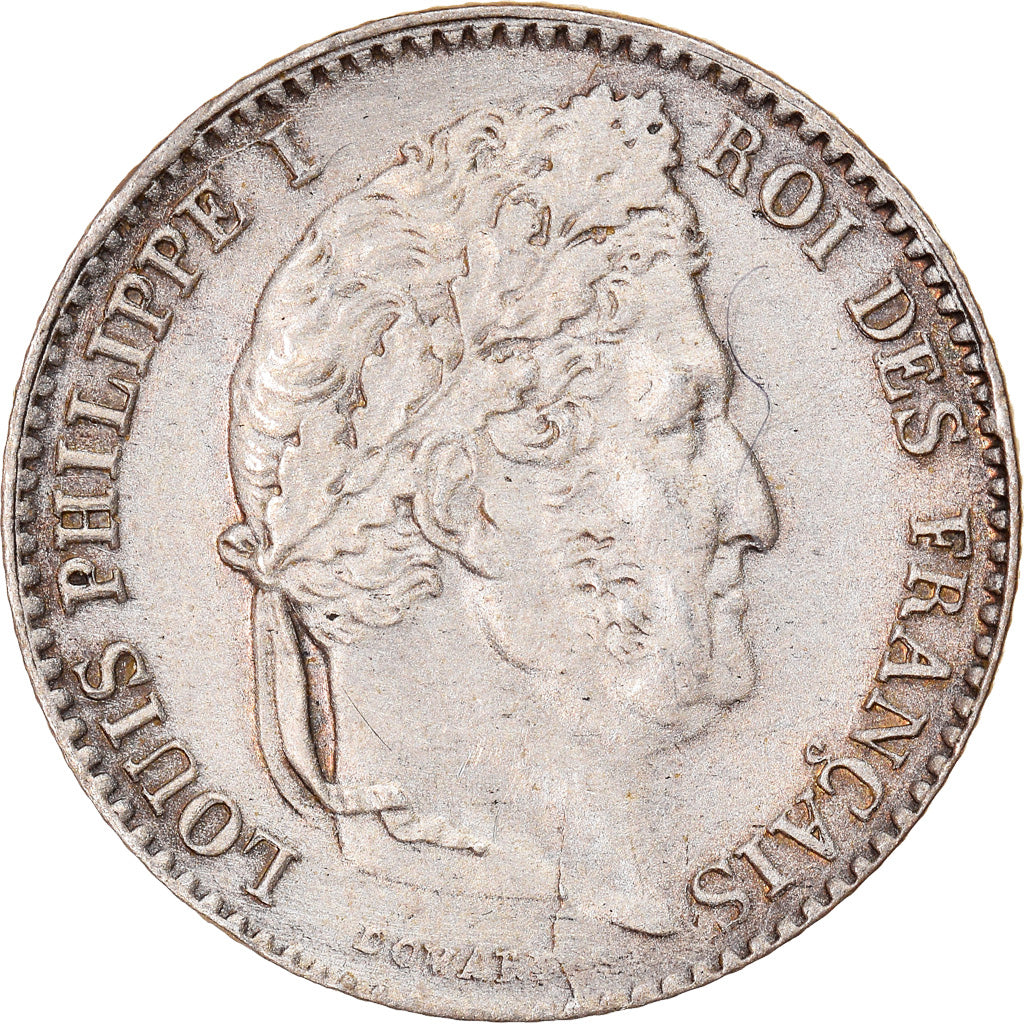 Coin, France, Louis-Philippe, 1/4 Franc, 1844, Lille, EF(40-45), Silver