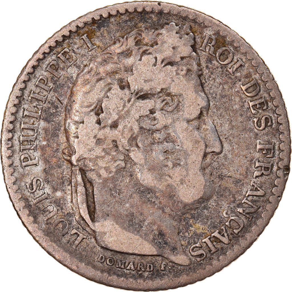 Moneta, Francia, Louis-Philippe, 25 Centimes, 1846, Paris, MB+, Argento