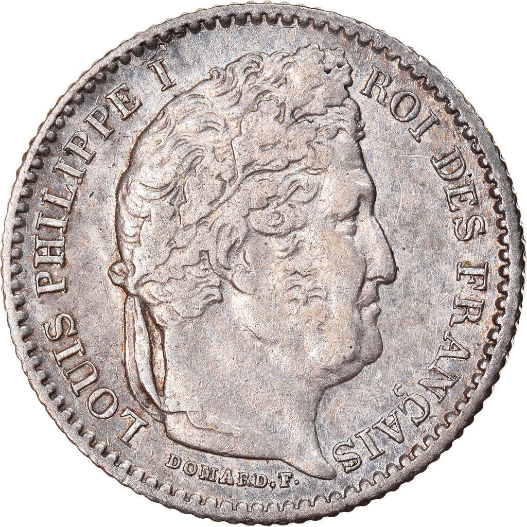 Coin, France, Louis-Philippe, 25 Centimes, 1847, Paris, AU(50-53), Silver