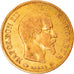 Moneda, Francia, Napoleon III, Napoléon III, 10 Francs, 1855, Paris, BC+, Oro
