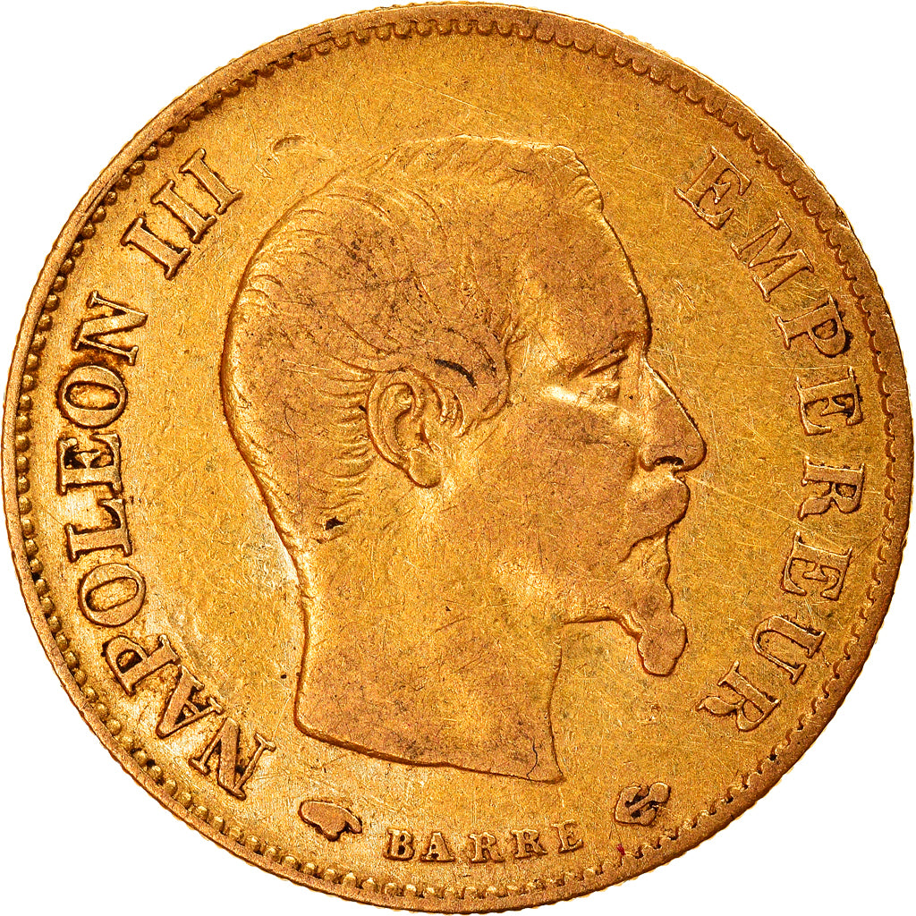 Moeda, França, Napoleon III, Napoléon III, 10 Francs, 1858, Paris, VF(30-35)