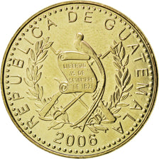 GUATEMALA, Quetzal, 2006, KM #284, MS(63), Nickel-Brass, 29, 10.87