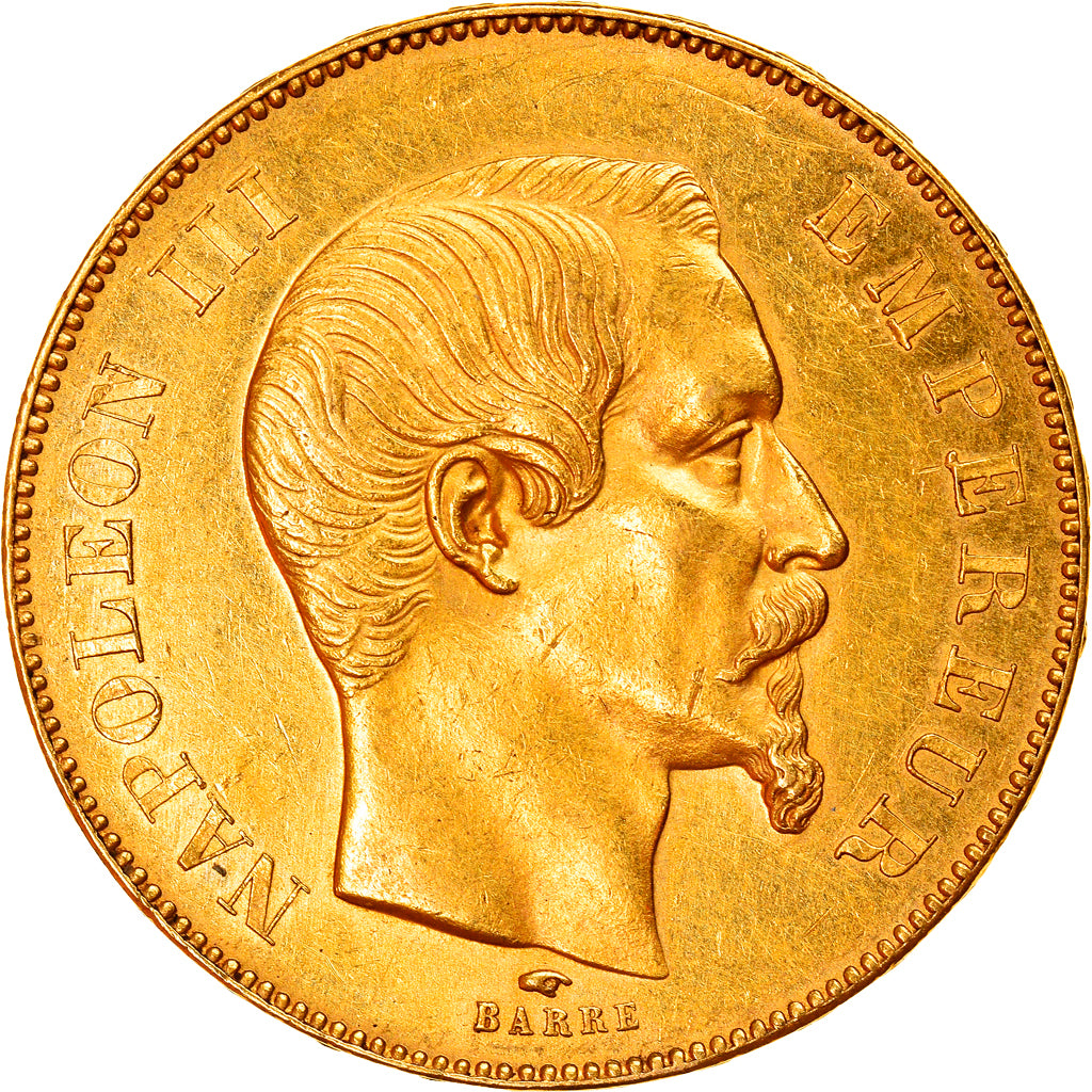 Munten, Frankrijk, Napoleon III, 50 Francs, 1857, Paris, PR, Goud, KM:785.1