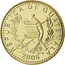 GUATEMALA, Quetzal, 2006, KM #284, MS(63), Nickel-Brass, 29, 11.04