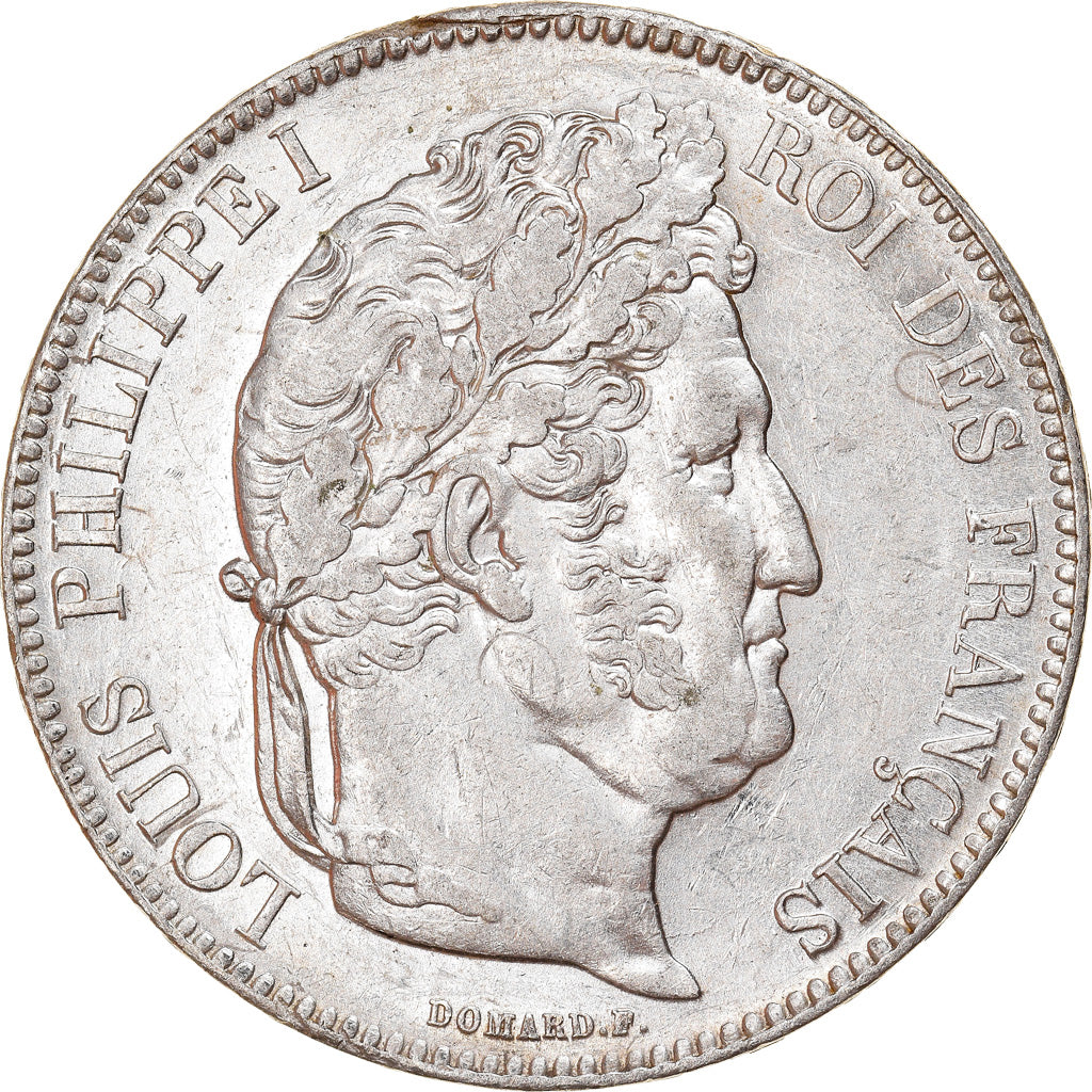 Coin, France, Louis-Philippe, 5 Francs, 1832, Rouen, AU(50-53), Silver