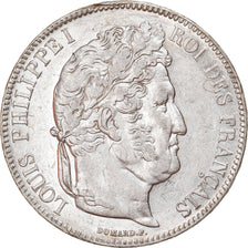 Coin, France, Louis-Philippe, 5 Francs, 1832, Rouen, AU(50-53), Silver