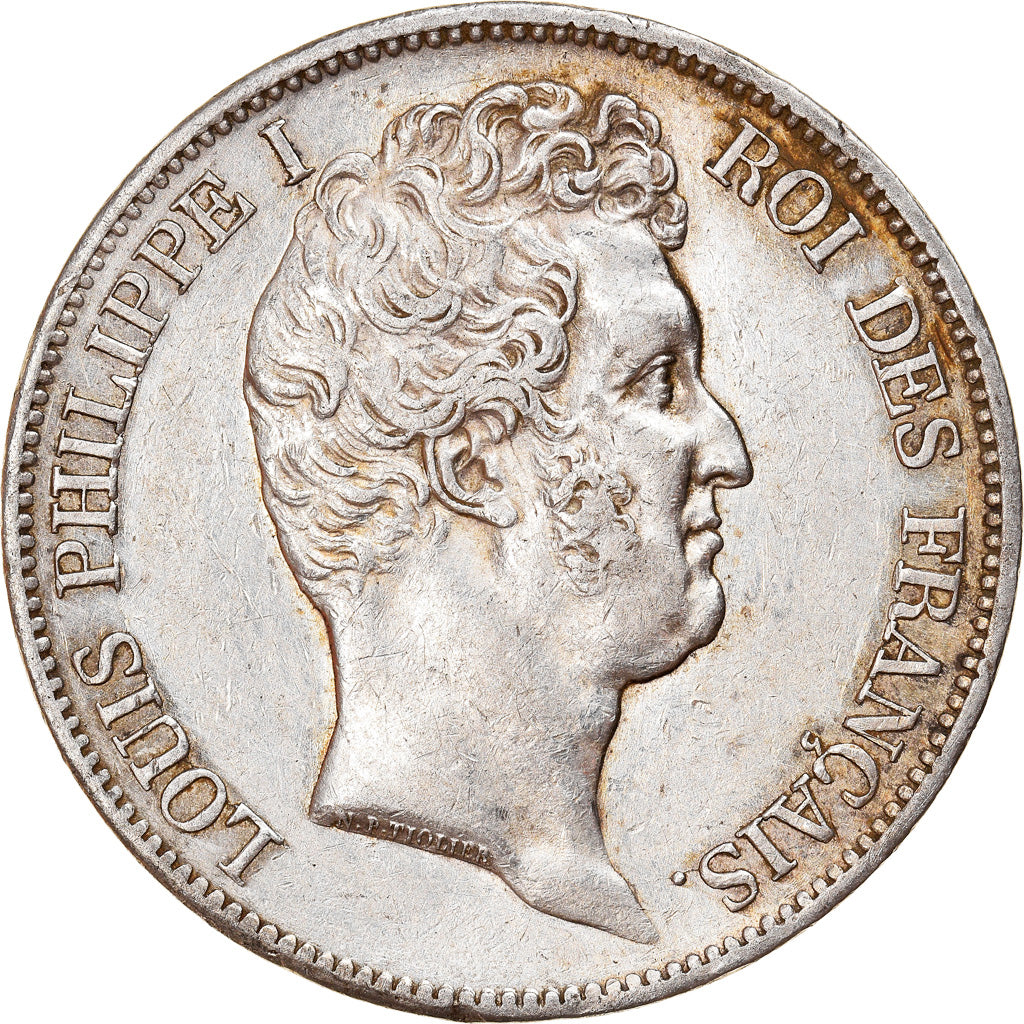Coin, France, Louis-Philippe, 5 Francs, 1831, Paris, AU(50-53), Silver