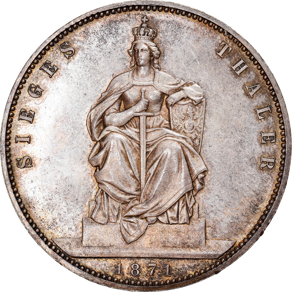 Coin, German States, PRUSSIA, Wilhelm I, Thaler, 1871, Berlin, Proof, MS(60-62)
