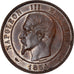 Munten, Frankrijk, Napoleon III, Visite la Monnaie, 10 Centimes, 1854, Paris