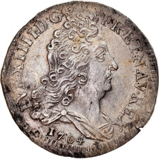 Moneta, Francia, Louis XIV, 10 Sols aux insignes, 10 Sols-1/8 Ecu, 1704, Paris