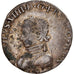Moneda, Francia, Charles IX, Teston, 1562, Tours, BC+, Plata, Sombart:4602