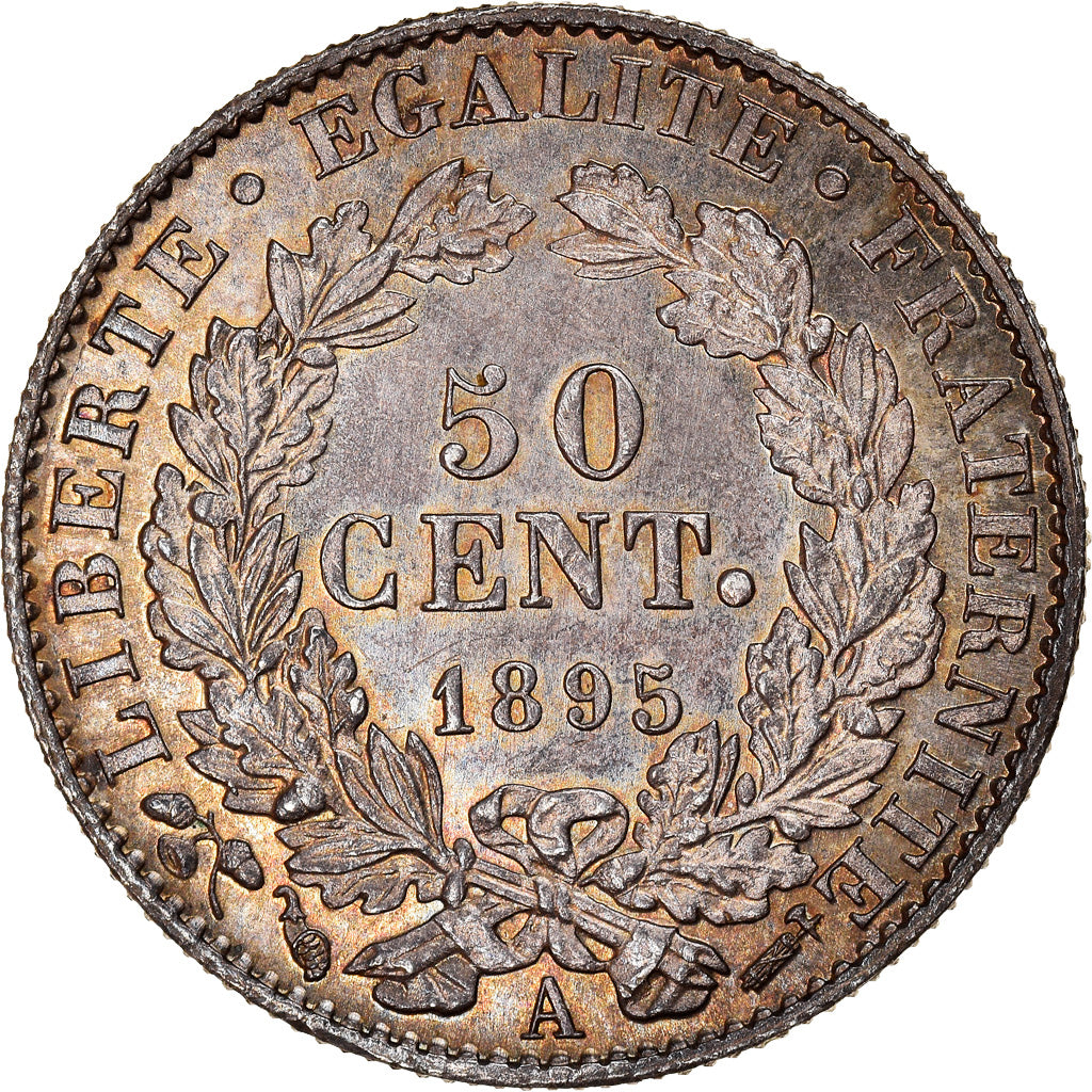 Monnaie, France, Cérès, 50 Centimes, 1895, Paris, SPL, Argent, Gadoury:419a