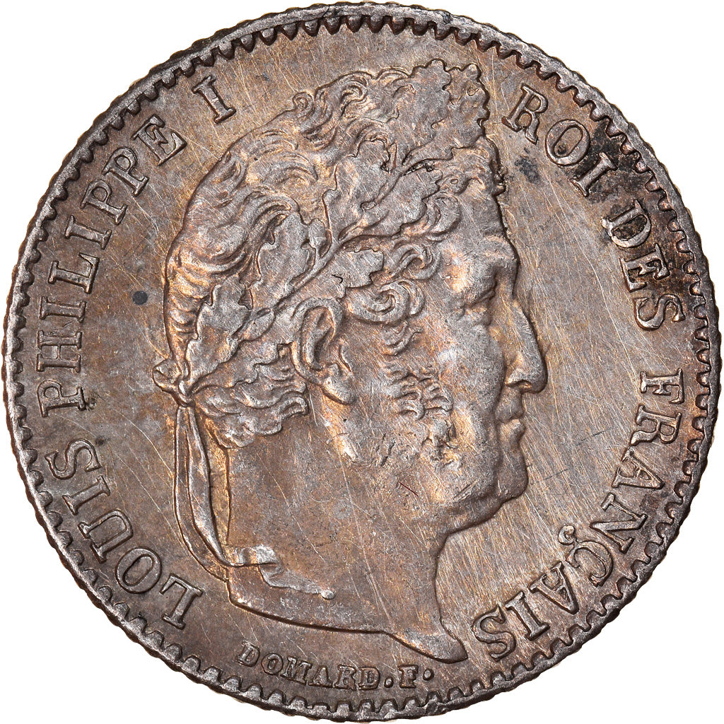 Moneta, Francja, Louis-Philippe, 1/4 Franc, 1838, Paris, MS(60-62), Srebro
