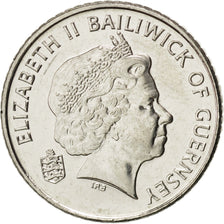 GUERNSEY, 5 Pence, 2010, British Royal Mint, KM #97, MS(63), Copper-Nickel, 18,.